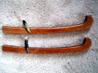 Antique Wooden Ice Skate Guards - Adjustable - Great Decor