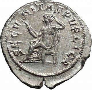 GORDIAN III 238AD Rare Ancient Silver Denarius Roman Coin Security Cult i50014 2