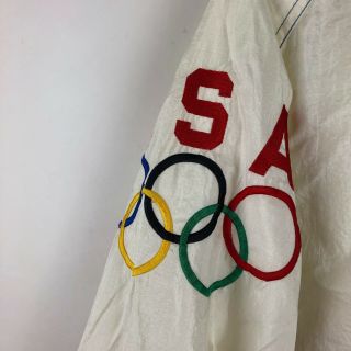 Olympic Team USA Starter Hooded Jacket Windbreaker Mens Sz Large RARE Vintage 2