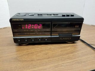 Vintage Soundesign 3827 Am/fm Cassette Player Alarm Clock