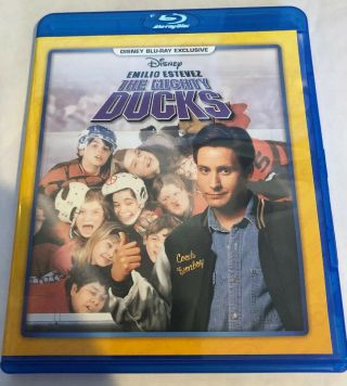 Disneys The Mighty Ducks Blu - Ray Rare Like Dmc Exclusive Emilio Estevez