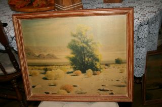 Signed Vintage Swinnerton Prints In Ranch Oak Frames