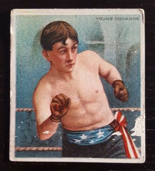 1910 T218 Mecca Cigarettes Boxing Cards Series 2 Young Donahoe Rare