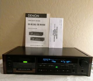 Denon Dr M44hx 3 Heads 3 Motors Reference Cassette Deck Rare