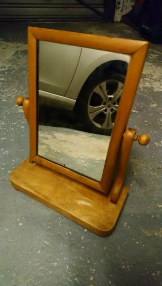 Vintage Pine Dresser Vanity Mirror