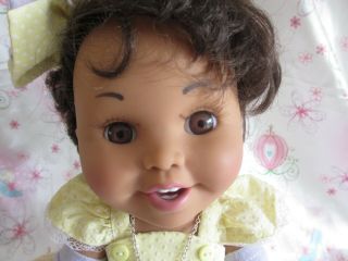 Galoob Baby Face Doll Very Rare So Cute Carmen,  Adorable Dress,  Orig Outfit