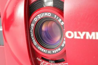 [Rare Near MINT] Olympus XA2 Red 35mm Rangefinder Camera,  A11 Flash from Japan 3