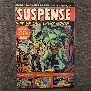 Suspense Comics 13 - Rare Atlas Golden Age - Pre - Code Horror - -