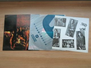 Skid Row - Slave To The Grind 11 Tracks 1991 Korea Orig Vinyl Lp Rare Insert
