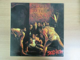 Skid Row - Slave To The grind 11 Tracks 1991 Korea Orig Vinyl LP Rare Insert 2