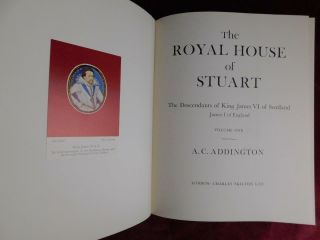ROYAL HOUSE of STUART: DESCENDANTS of KING JAMES VI of SCOTLAND/2 big books/RARE 2