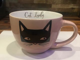 Cat Lady Soup Coffee Mug Large Rare Collectible Cat Lover