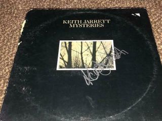 Rare Keith Jarrett Signed Autographed Mysteries Record Album Lp