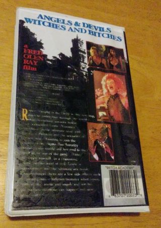 Witch Academy Vhs Rare Sov Horror Comedy Gore Fred Olen Ray Clamshell big box 2
