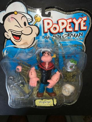 Popeye The Sailor Man Classic Popeye Action Figure Mezco Rare