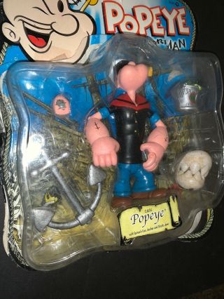 Popeye the Sailor Man Classic Popeye Action Figure Mezco Rare 3