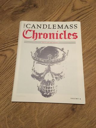 Candlemass Chronicles Fanzine Vol 4 Very Rare
