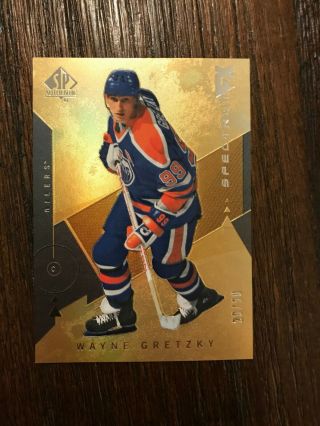 2018 - 19 Ud Sp Authentic Spectrum Fx Gold Wayne Gretzky Oilers /50 Rare