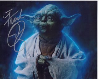 Frank Oz Rare Star Wars Empire Strikes Back Signed 8x10 Yoda Photo With