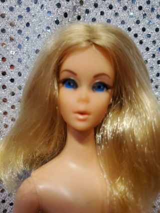 Vintage 1970 Live Action Barbie Doll 1155 Blonde Hair