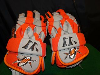Denver Outlaws Lacrosse Gloves Mll Warrior Players Club Series Rare
