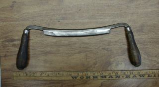 Old Tools,  Antique Rugg Mfg Co.  9 " Draw Knife,  16 - 9/16 " H - H,  Cond.