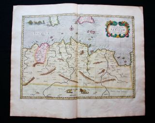 1698 Mercator Rare Map: Tab Ii° Africae: North Africa,  Tunisia,  Lybia,  Algeria