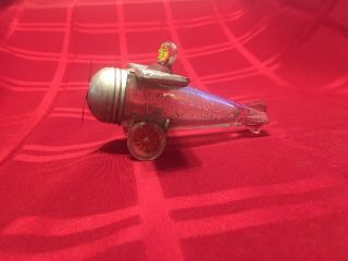 Antique Spirit Of Goodwill Airplane Glass Candy Container - Victory Glass Co.