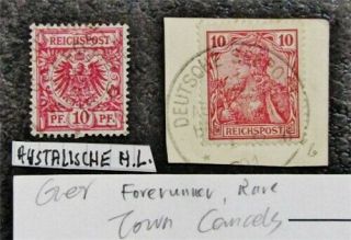 Nystamps Germany Stamp Forerunner Rare Town Cancels