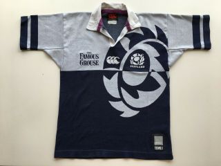 Rare Scotland Canterbury Ccc Rugby Jersey Shirt Scottish Temex Top Mens Scottish