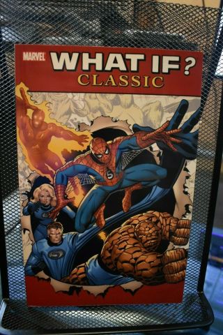 What If Classic Volume 1 Marvel Tpb Rare Oop Spider - Man Fantastic Four Hulk