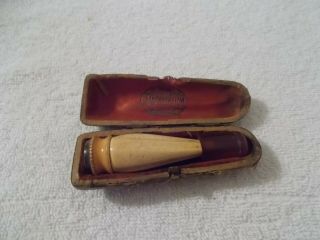 Antique Meerschaum Cigarette Holder With Case