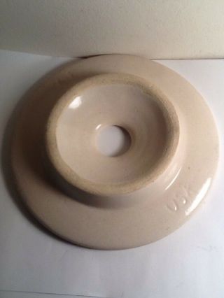 Vintage - Antique Stoneware Usa 3 - 4 Butter Churn Top - Lid