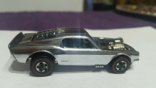 (rare) 1969 Hot Wheels Redline Chrome Mustang Boss Hoss Club Car