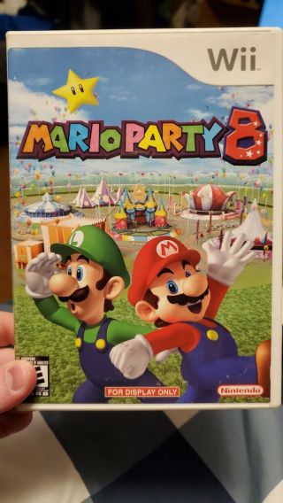 Mario Party 8 (nintendo Wii,  2007) Rare Official Pre - Release Display Case