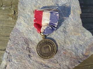 Rare 1937 Citizens Military Training Camps Excellence Medal Worig Pinback Ribbon
