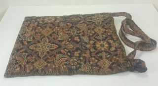 Antique Civil War Era Southern Carpet Bag Purse Marianne Gaillard Estate