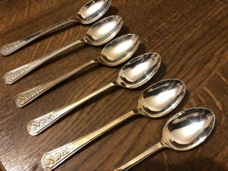 T E Osborne & Co Silver Plated Spoons X6 Vintage Cutlery