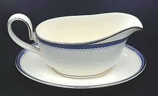 Vintage Rare Minton " Clifton " Gravy Boat With Underplate Made In England