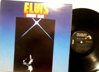 Elvis Presley - Moody Blue Lp Rare Black Vinyl Solid Vg,