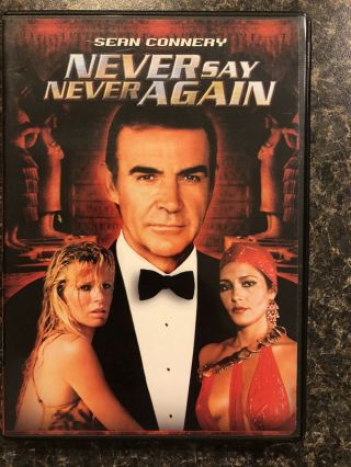 /1097\ Never Say Never Again Mgm Dvd Rare & Oop W/ Booklet (007 Bond,  Connery)