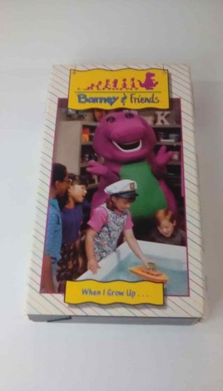 Barney & Friends When I Grow Up (vhs) Rare Htf