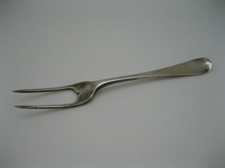 19th Century English Sterling Silver Two Tine Serving Fork 55 Grams