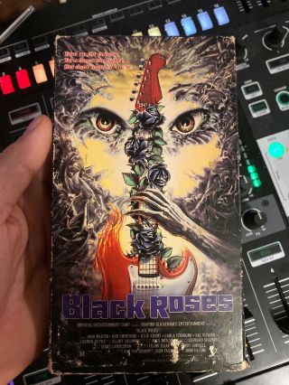 Black Roses Vhs Imperial Gore Oop Rare Cult Horror Satanic Metal 1988