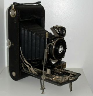 Antique Kodak Model 3a B Autographic Folding Camera Wollensak Lens 1a Optimo Gc