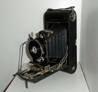 Antique KODAK Model 3A B Autographic Folding Camera WOLLENSAK Lens 1A OPTIMO GC 2