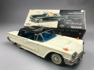 Vintage Hoku Ford Thunderbird Sedan Scale Model Toy - Japan 776 Rare