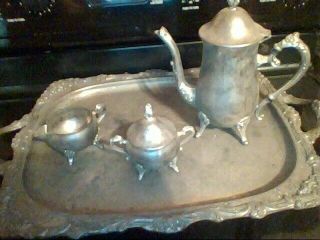Vintage Silver Tea Set (it 