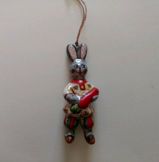 Rare Rabbit Bunny Vintage Russian Ussr Glass Christmas Ornament Decoration
