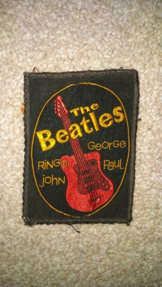 The Beatles 1964 Official Embroidered Patch,  Vintage,  Collectable,  Rare